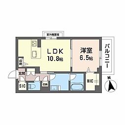 ＳｈａＭａｉｓｏｎ　和（ＫＡＺＵ） 3階1LDKの間取り