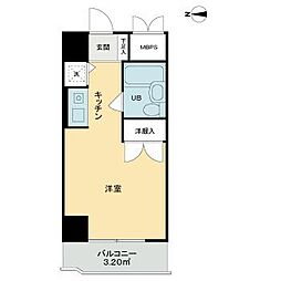 ライオンズマンション国分町 ワンルームの間取図画像