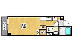 ウィステリア伍番館 ワンルームの間取図画像