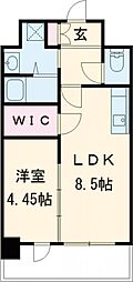 レジェンド直方二番館 1LDKの間取図画像