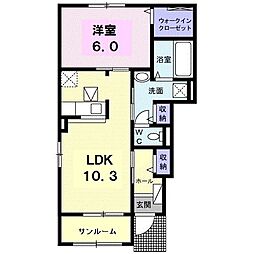 間取図画像 1LDK