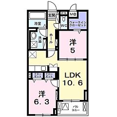物件の間取り