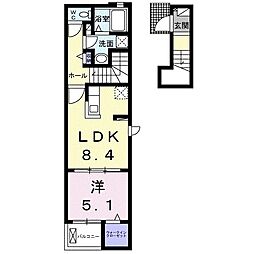 ヒカルサ伊万里ウエスト2 1LDKの間取図画像