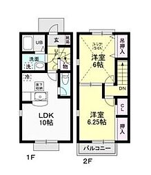 Ｂｌｏｏｍ　Ｎ・Ｓ 1階2LDKの間取り