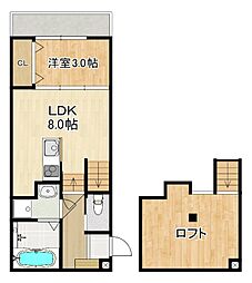 MODERN PALAZZO 諫早Kai 2階1SLDKの間取り