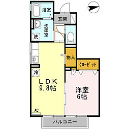 間取図画像 1LDK