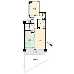 ロイヤルガーデン森林公園 2LDKの間取図画像