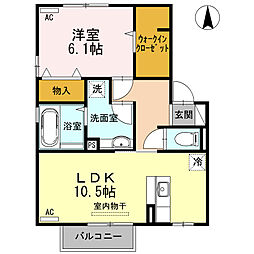 間取図画像 1LDK