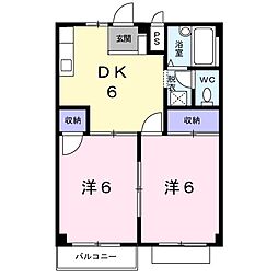 間取図画像 2DK