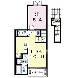 ルミエール 1LDKの間取図画像