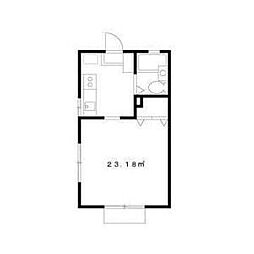 エステートピア貫井北町 1階1Kの間取り