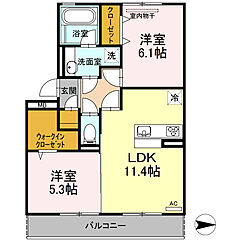 物件の間取り