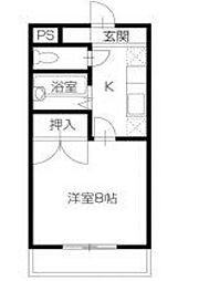 スカーラ3 1Kの間取図画像
