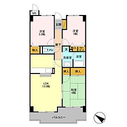 Ｋ’Ｓシャンブル 3階3LDKの間取り