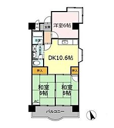 エスポア菰野 3DKの間取図画像