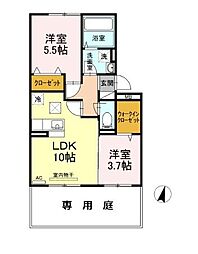 間取図画像 2LDK