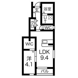 間取図画像 1LDK