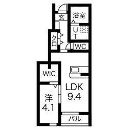 間取図画像 1LDK