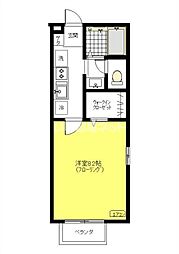 クレードルYA 1Kの間取図画像