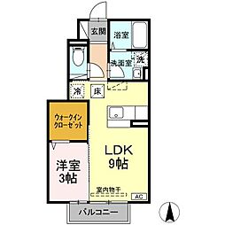 セジュールエスペランサ 1LDKの間取図画像