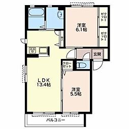間取図画像 2LDK