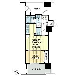 ワイズシティ壺川ステーション 1LDKの間取図画像