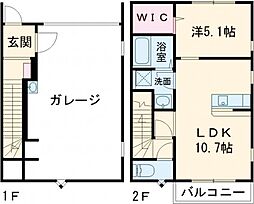 見川BASE 1LDKの間取図画像