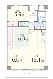 ハイアットプレイス 2SLDKの間取図画像