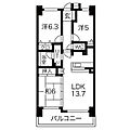 元今泉レジデンス4階12.7万円