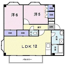 プランタンエトワール 2LDKの間取図画像