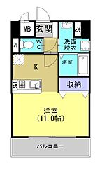 Dream松原 ワンルームの間取図画像