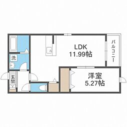 グランメゾン春日 1LDKの間取図画像