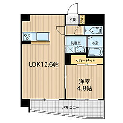 FRAISEHONJO 1LDKの間取図画像