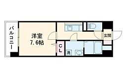 S-RESIDENCE熊本駅前 1Kの間取図画像