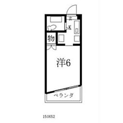 ピア向が丘 1Kの間取図画像
