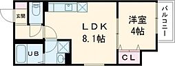 Dportacacto 1LDKの間取図画像