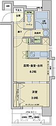アクタス天神アネックス 1LDKの間取図画像