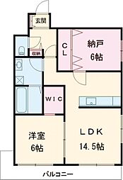 エフイー大阪狭山 1SLDKの間取図画像