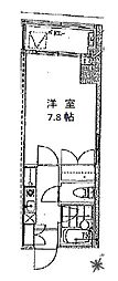 S-FORT八王子 3階1Kの間取り
