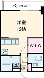 APARTMENTSCODEISAHAYA ワンルームの間取図画像