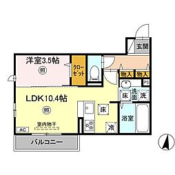 間取図画像 1LDK