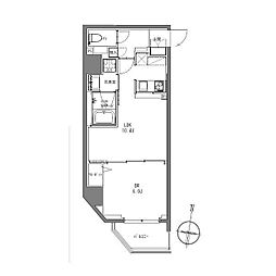 Ｌａ　Ｄｏｕｃｅｕｒ大森山王 6階1LDKの間取り