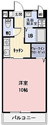 HOPE 1階1Kの間取り