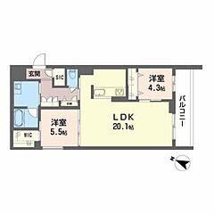 物件の間取り
