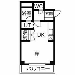 間取図画像 1K