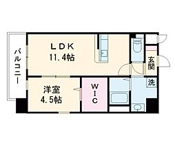 ロザリアン八王寺East 1LDKの間取図画像