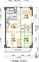 T・Rビル 3Kの間取図画像