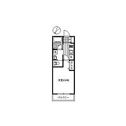 JHLuceふじみ野 1Kの間取図画像
