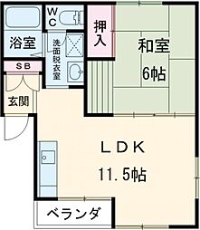 間取図画像 1LDK