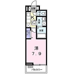 リガール 1Kの間取図画像